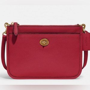 Coach leather crossbody bag